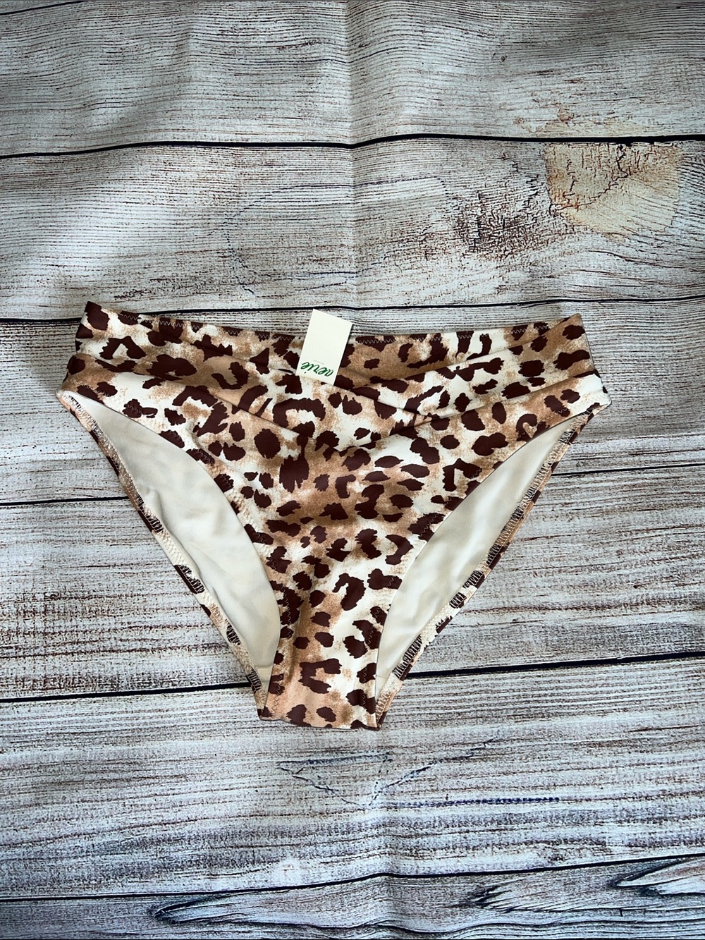 aerie Leopard Print Bikini Bottom